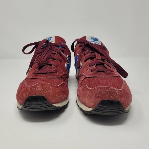 [SOLD]New Balance Shoes 9.5 Burgundy Red Blue Sneakers Lifestyle Classic M373SRB - Picture 3 of 16